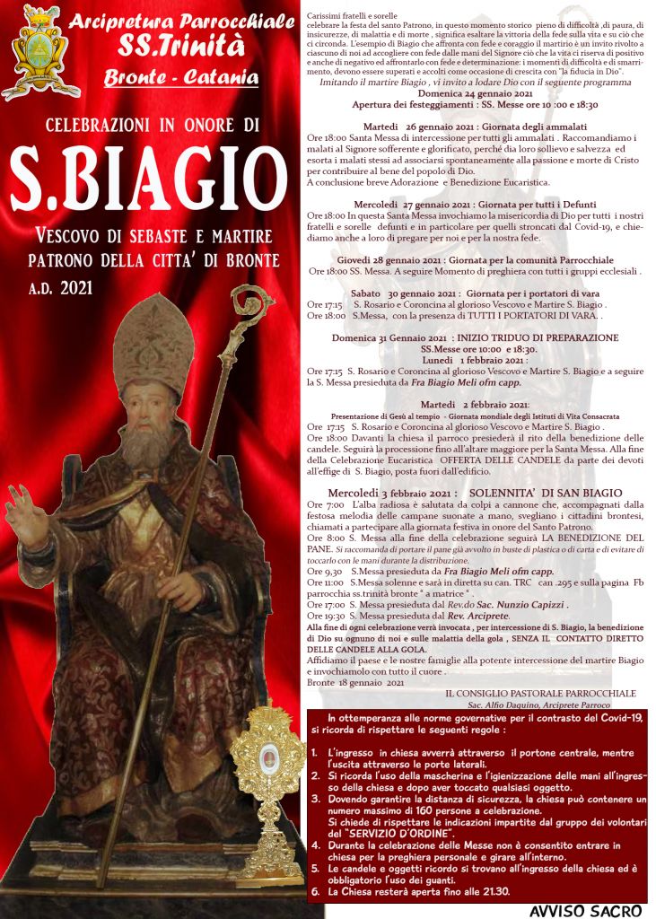 manifesto S.BIAGIO 2021
