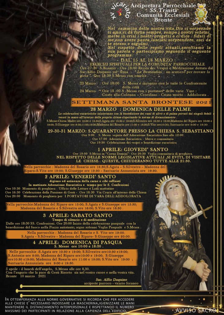 programma settim santa 2021-2